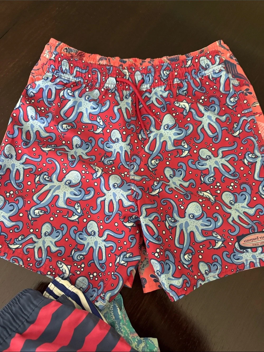 Size pairs of size medium boys vineyard vines swim trunks
